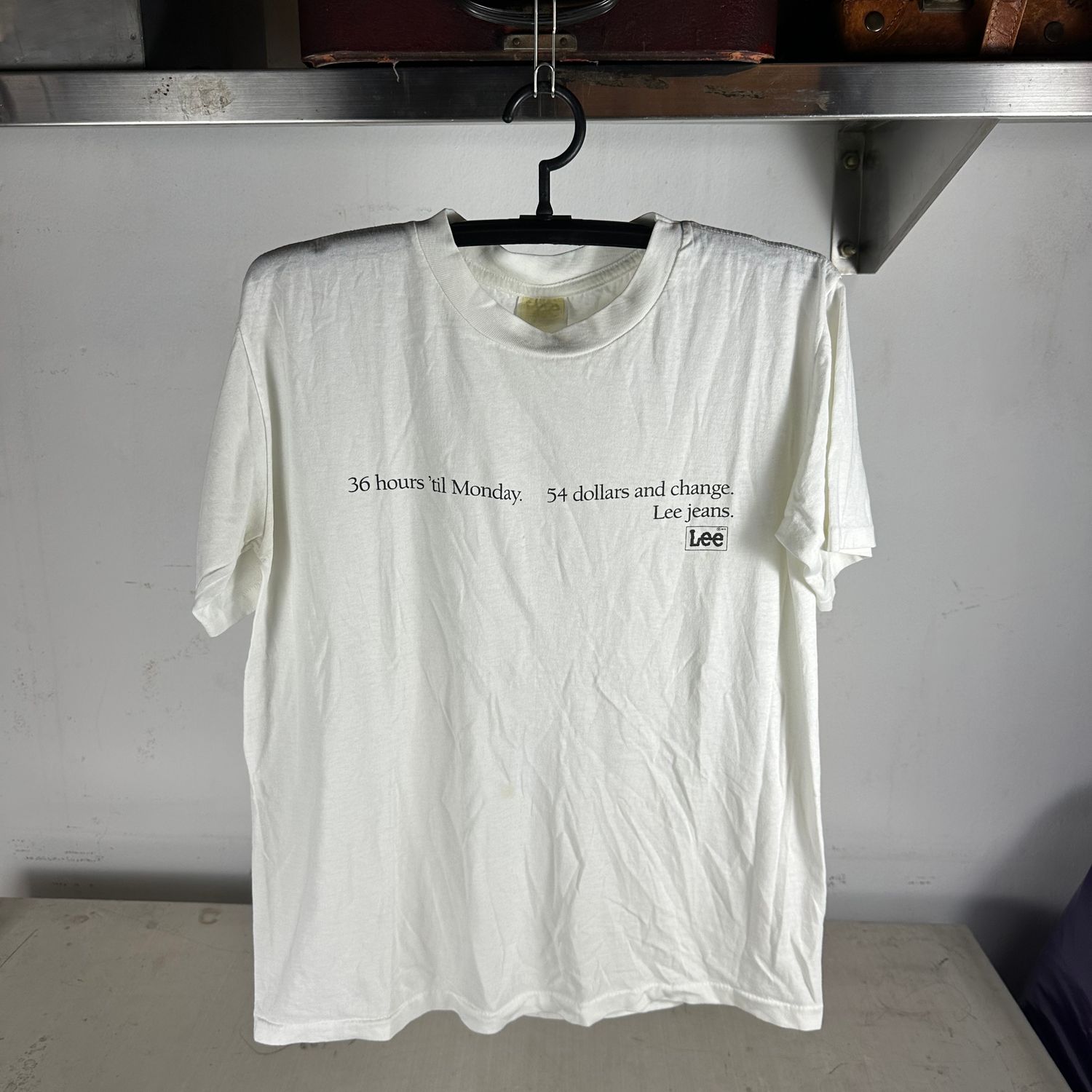 ​Vintage 90s Lee Jeans 54 Dollars And Change Promo T-shirt