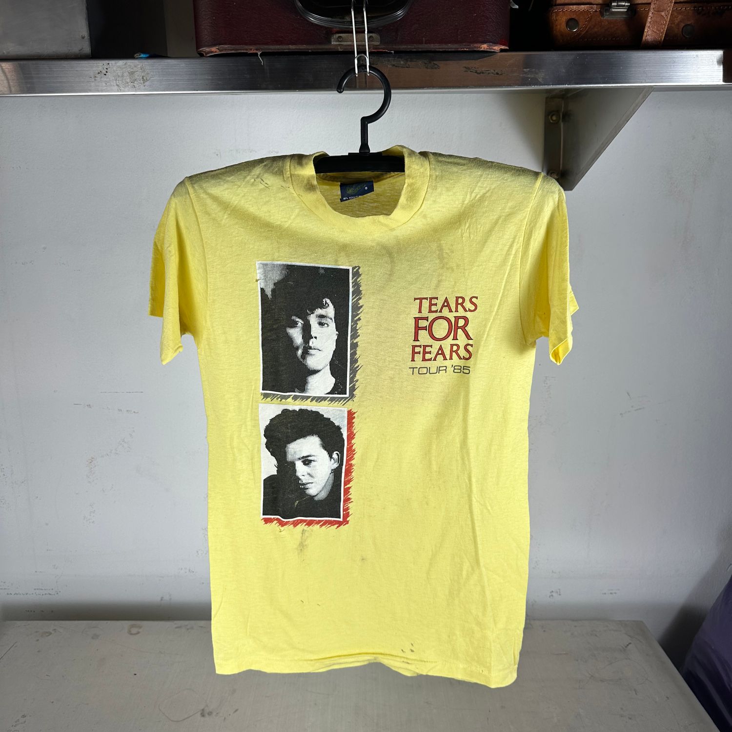 Vintage 1985 Tears For Fears USA Tour Concert T-shirt