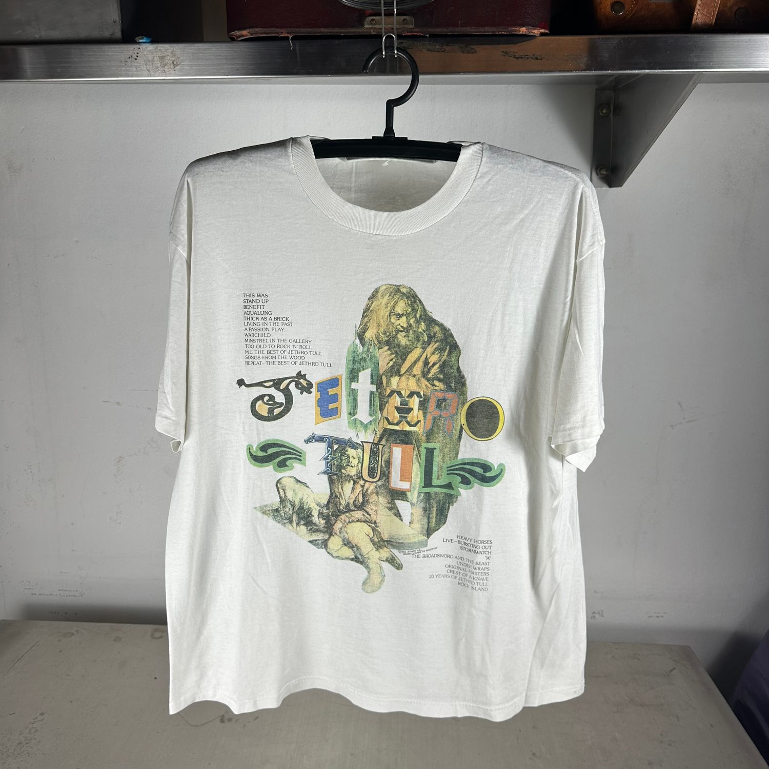 ​Vintage 1989 Jethro Tull Living In The Past Tour Concert T-shirt