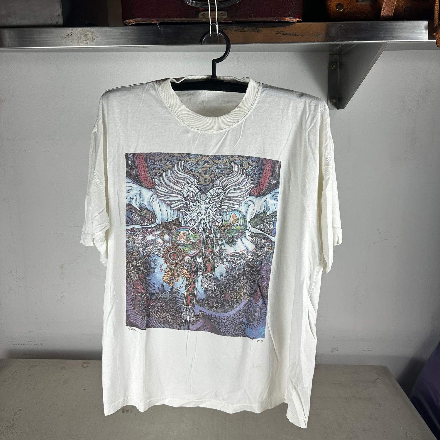 ​Vintage 1991 Jim Fitzpatrick Senach The Spectre Dragon Artwork​ T-shirt