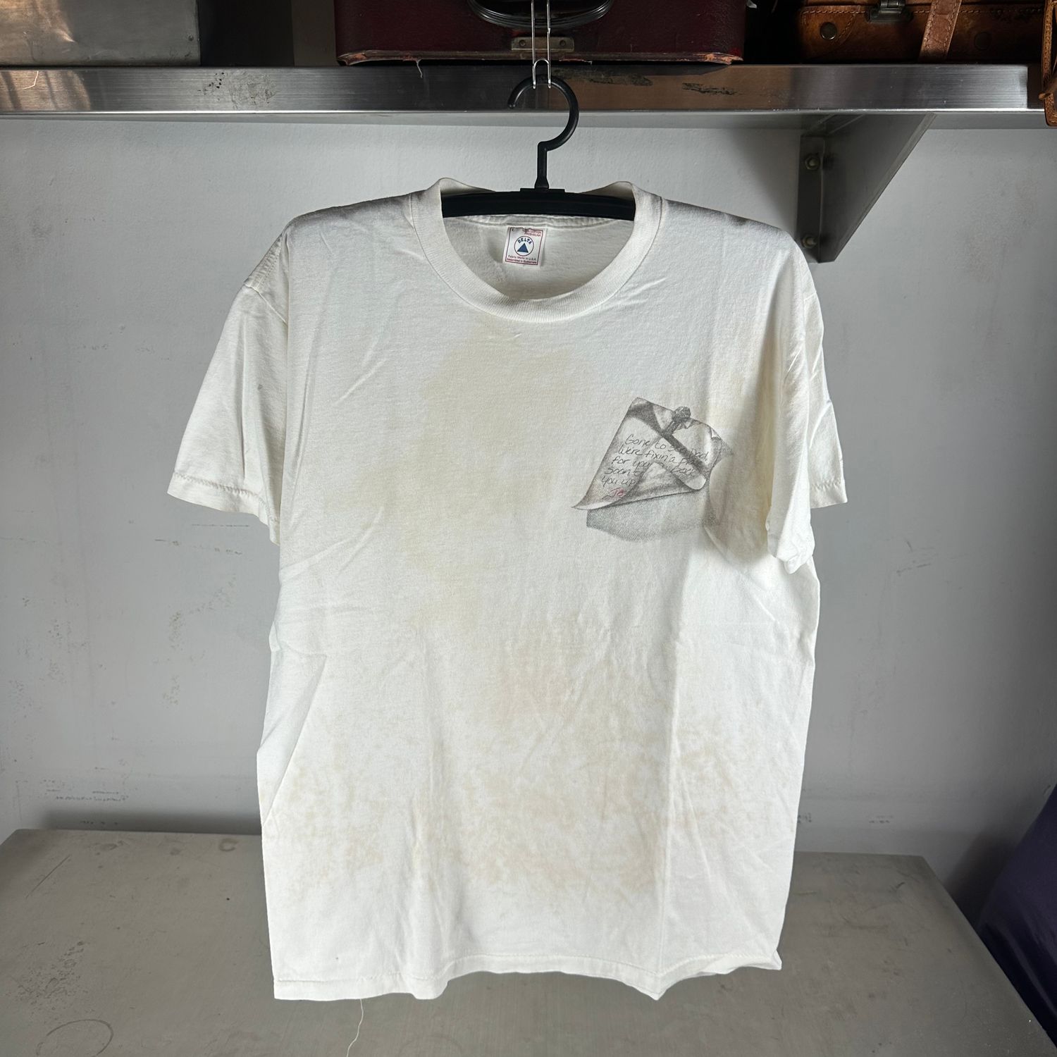 ​Vintage 1993 Jesus Cross Gone To See Dad Religion Graphic T-shirt