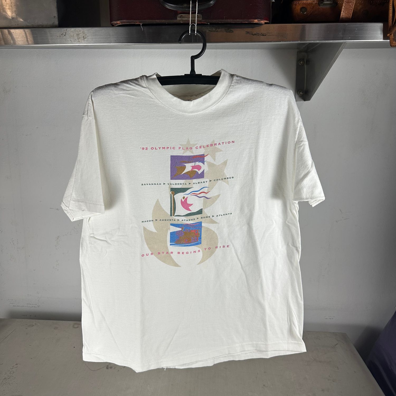 ​Vintage 1996 Atlanta Olympics Our Star Begins To Rise Graphic T-shirt