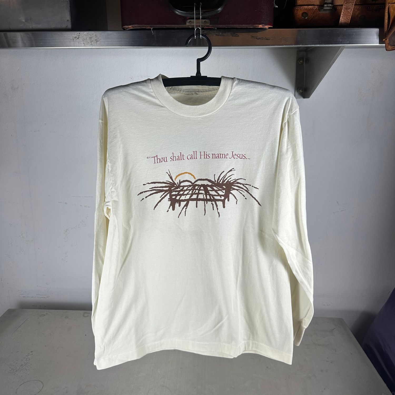 ​Vintage 90s Thou Shalt Call His Name Jesus Bible Verse Religious T-shirt