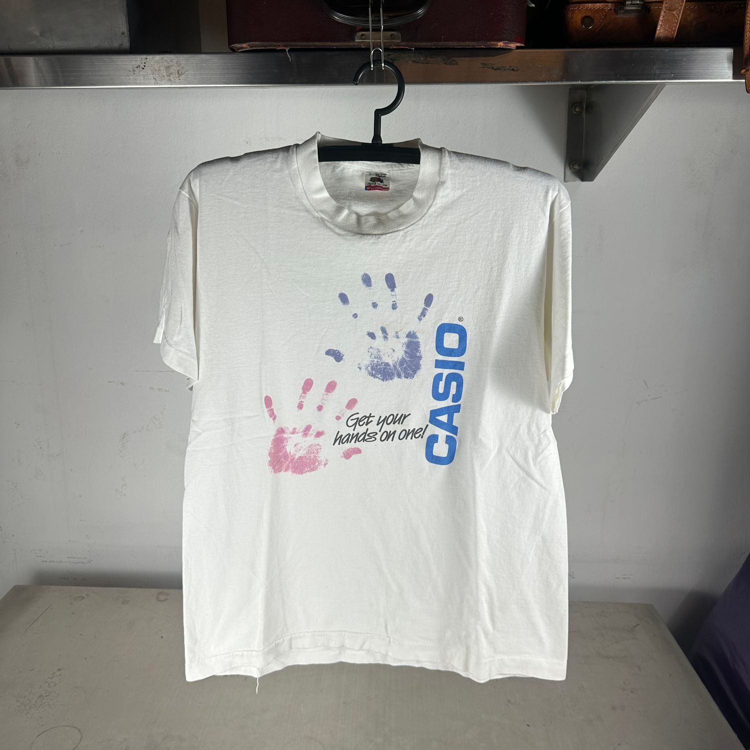 ​Vintage 90s Casio Get Your Hands On One! Single Stitch Promo T-shirt