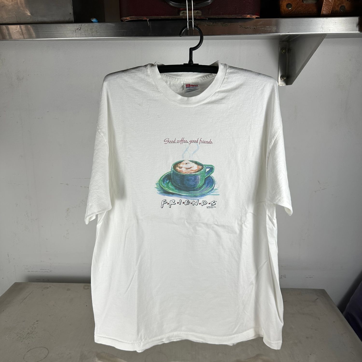 ​Vintage 1995 Friends Good Coffee Good Friends Sitcom TV Series T-shirt
