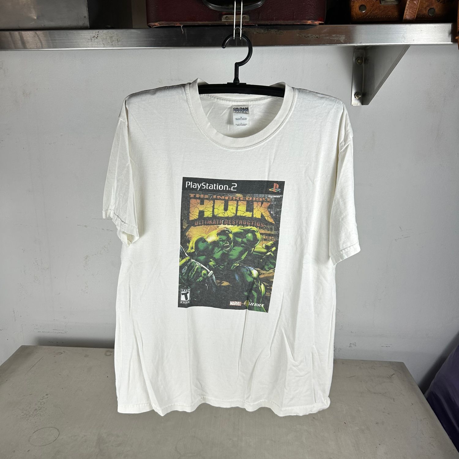 Vintage 2005 The Incredible Hulk Ultimate Destruction Video Game Promo T-shirt