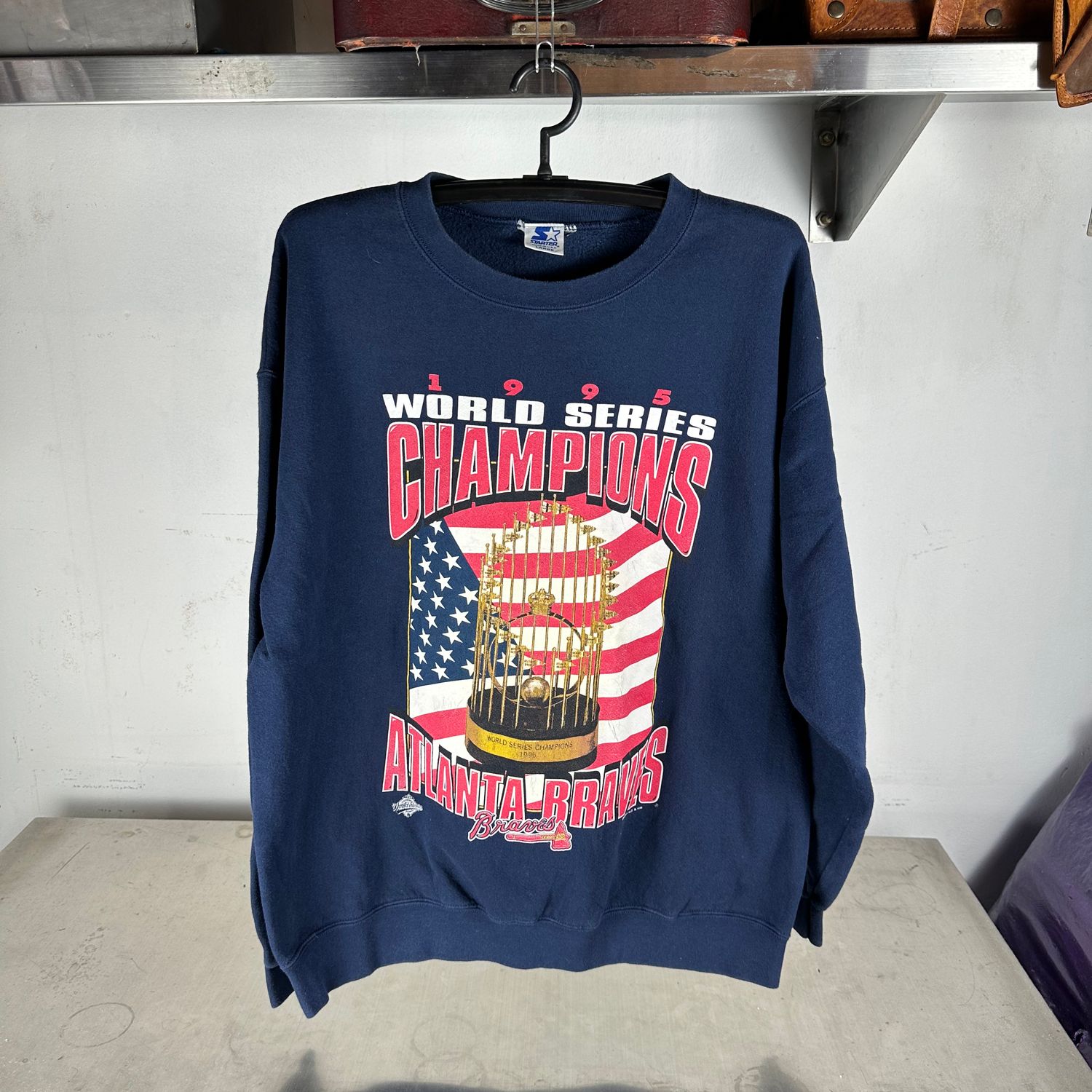 ​Vintage 1995 Atlanta Braves MLB World Champions Starter Sweatshirt