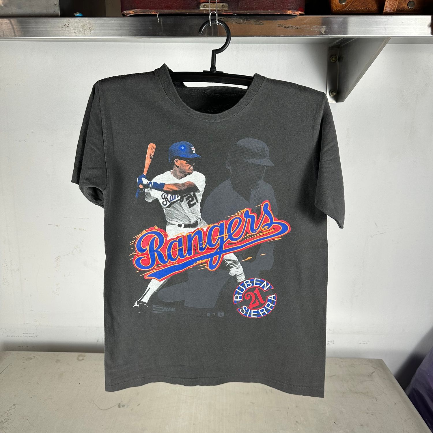 ​Vintage 90s Ruben Sierra Texas Rangers MLB Single Stitch T-shirt