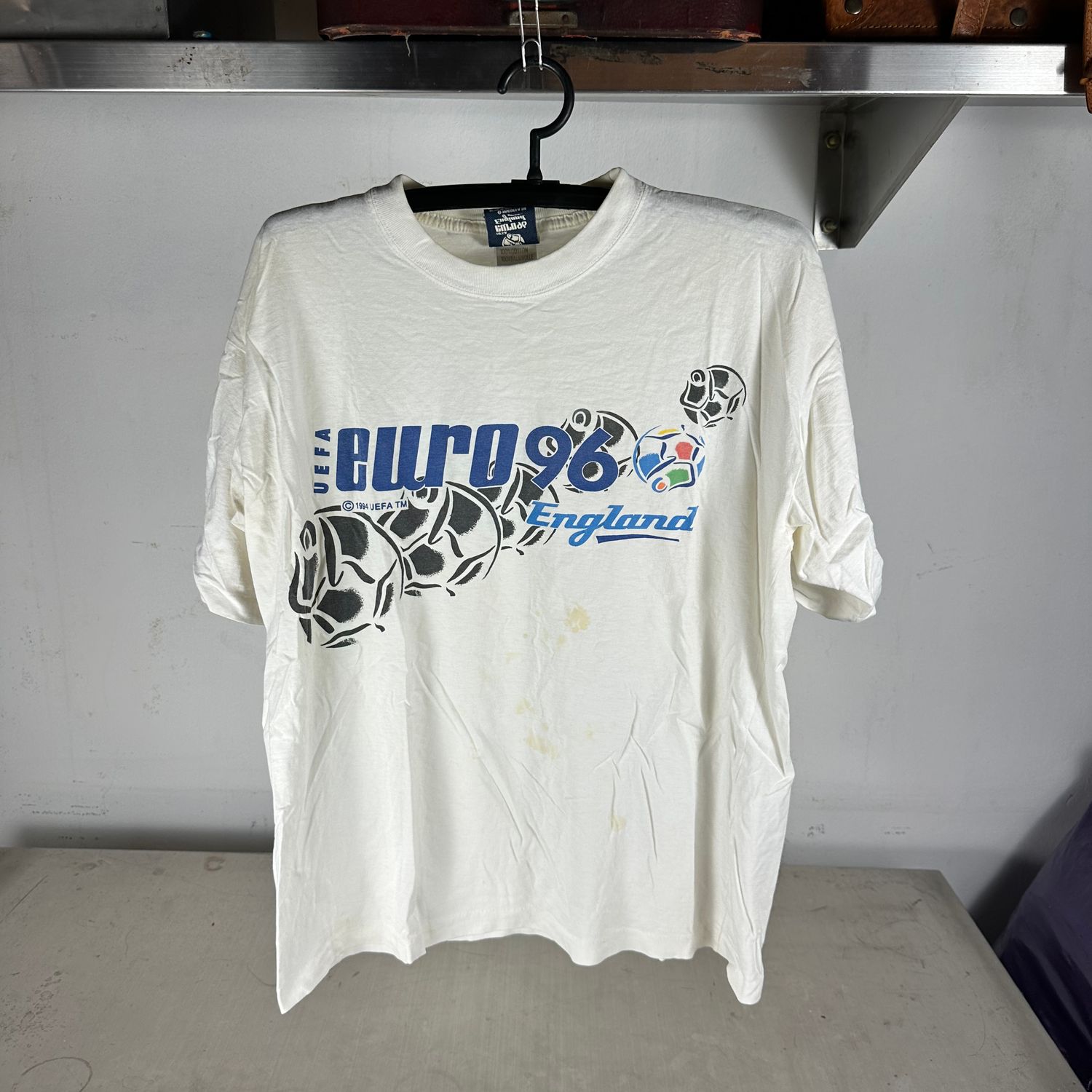 ​Vintage 1996 UEFA European Championship England Soccer T-shirt