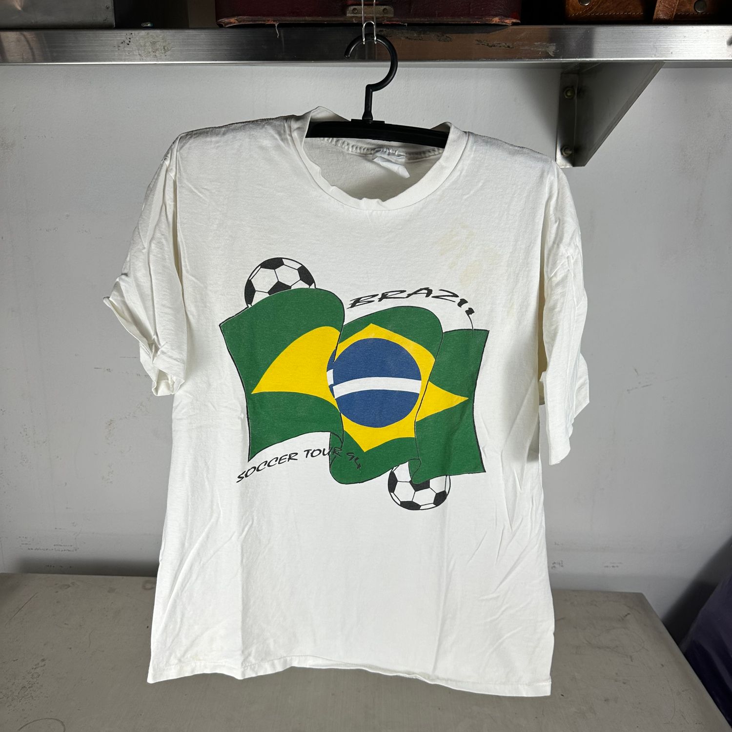 ​Vintage 1994 Brazil Soccer Tour World Cup Single Stitch T-shirt