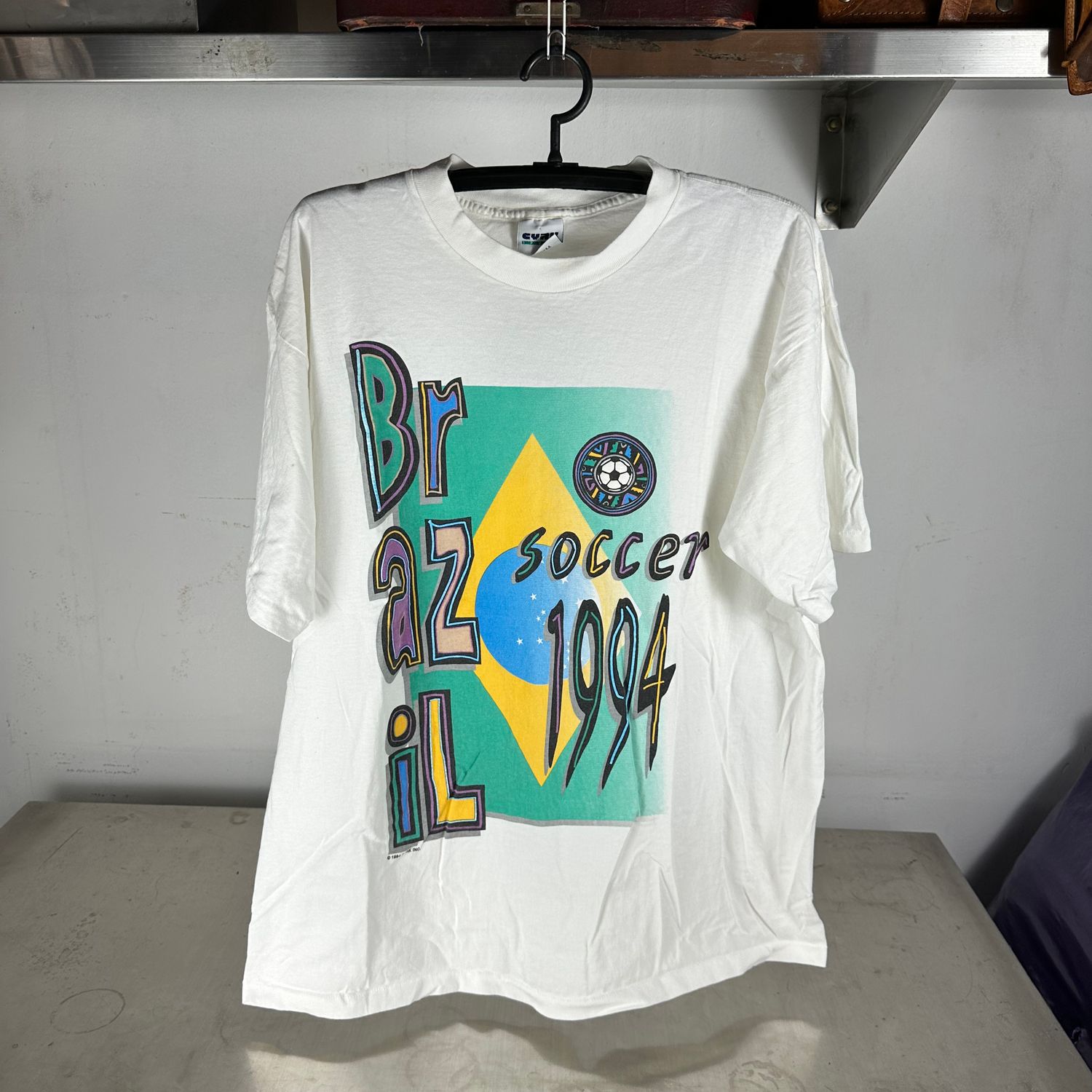 ​​Vintage Brazil 1994 Soccer World Cup Single Stitch​ T-shirt