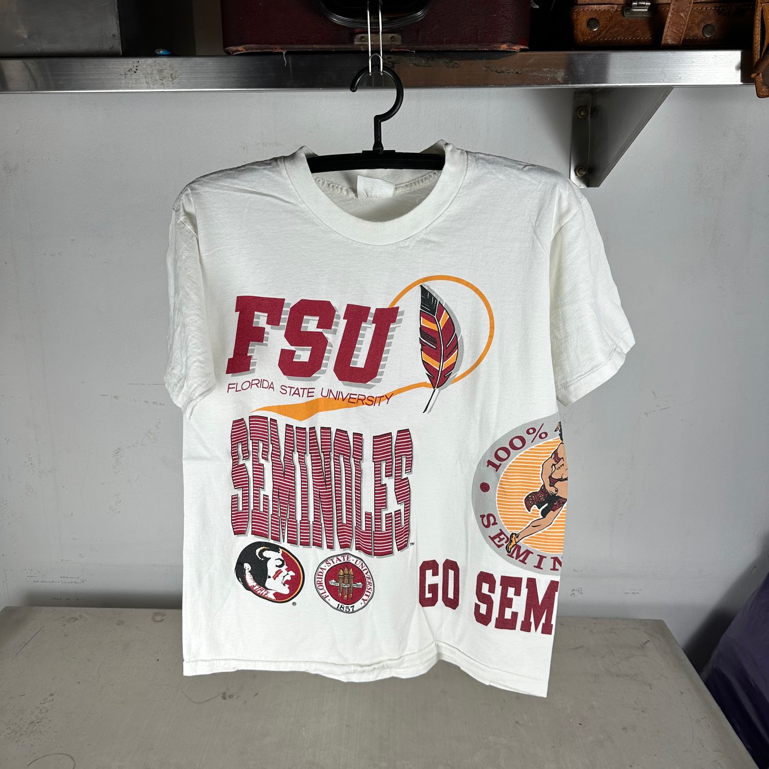 ​Vintage 90s FSU Seminoles NCAA Wraparound All Over Print T-shirt