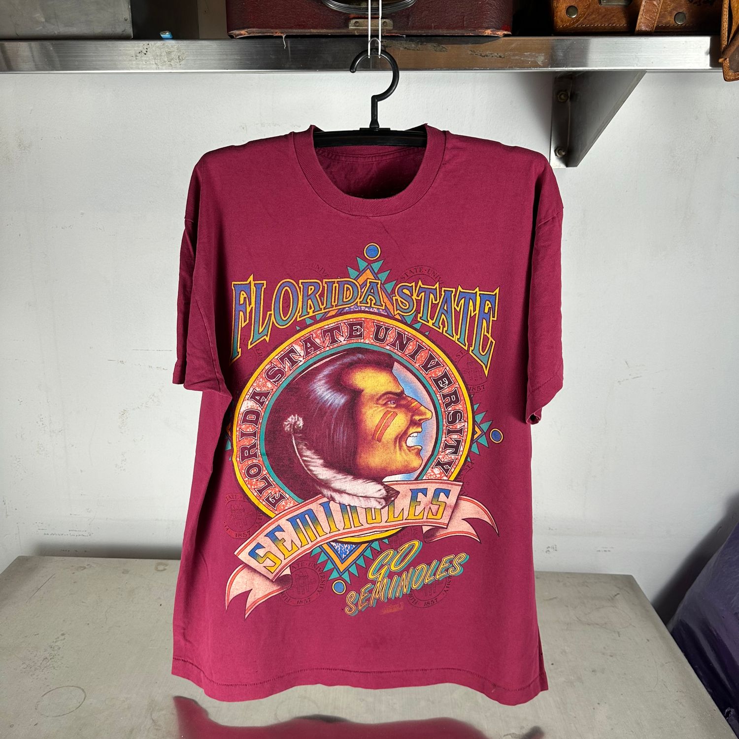​Vintage 90s FSU Seminoles Go Seminoles NCAA Graphic T-shirt