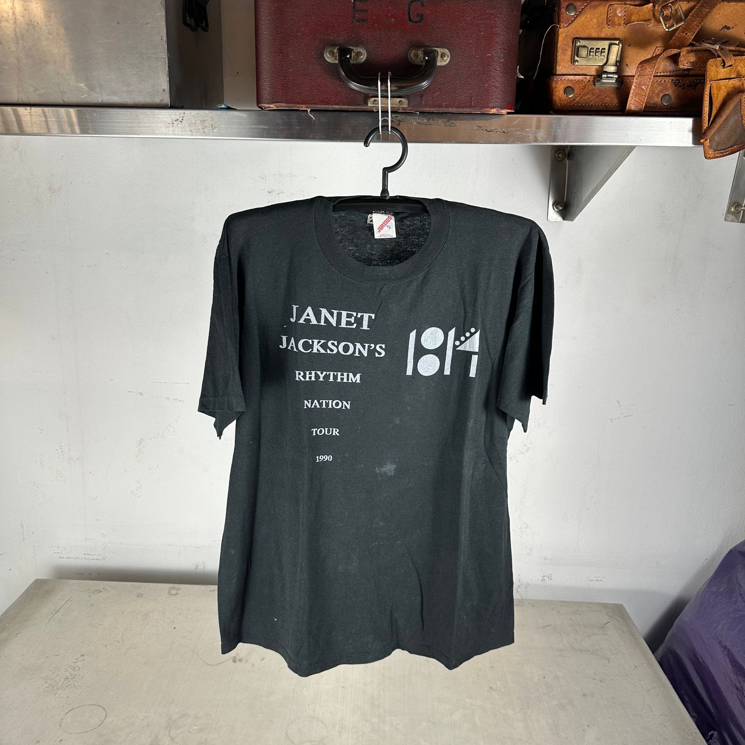 Vintage 1990 Janet Jackson Rhythm Nation Tour Concert T-shirt