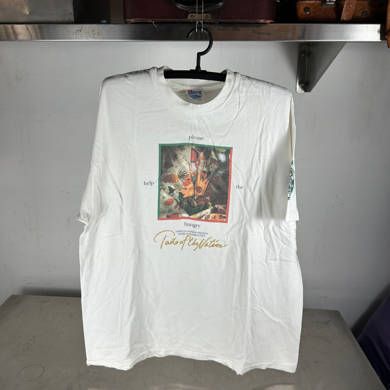 ​Vintage 90s Please Help the Hungry Starbucks Coffee Charity T-shirt
