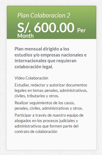 Plan Acuerdo de Colaboración Legal