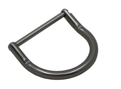 D-ring bended 40 of 50 mm inox met schroef