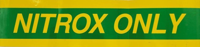 Nitrox pony bottle sticker