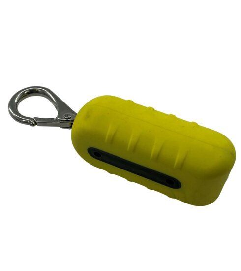 Loodblok met haak 1 kg geel gecoat