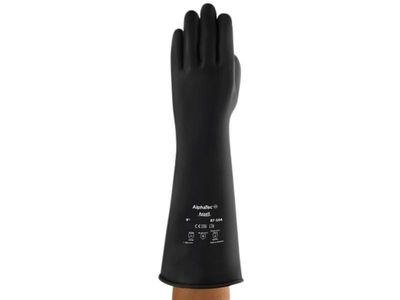 KUBI Black Rubber Latex 2.4mm Gloves