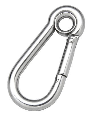 Snap Hook RVS met oog 50-100 mm