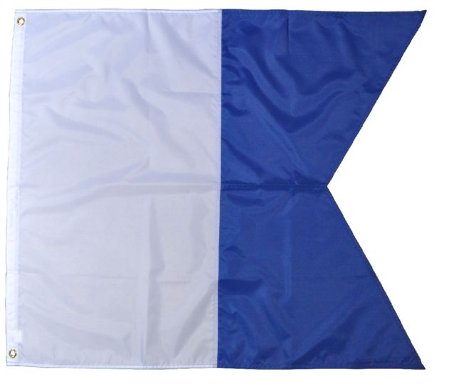 Duikvlag Alpha 37cm x 46cm