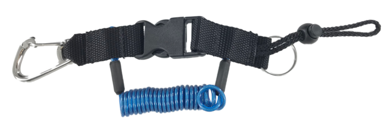 mini heavy duty shockline w/ss clip blue