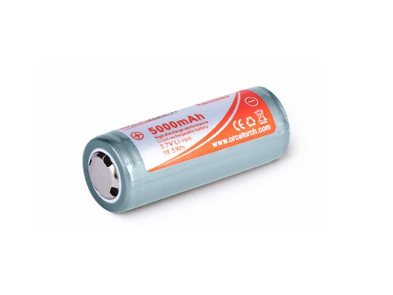 OrcaTorch Batterij 26650 - 5000mAh
