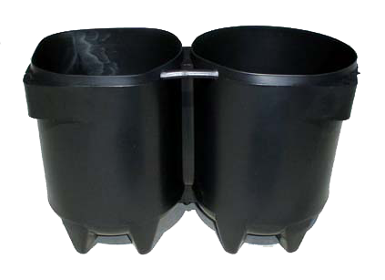 flesvoet bi 2 x 5 of 7 liter diameter 140mm