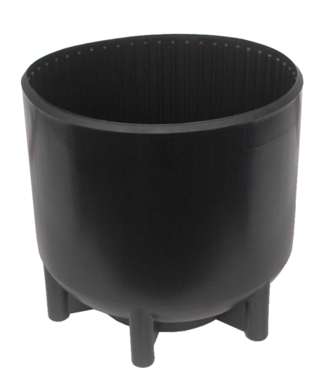 Flesvoet 10 liter 12 liter long diameter 170mm