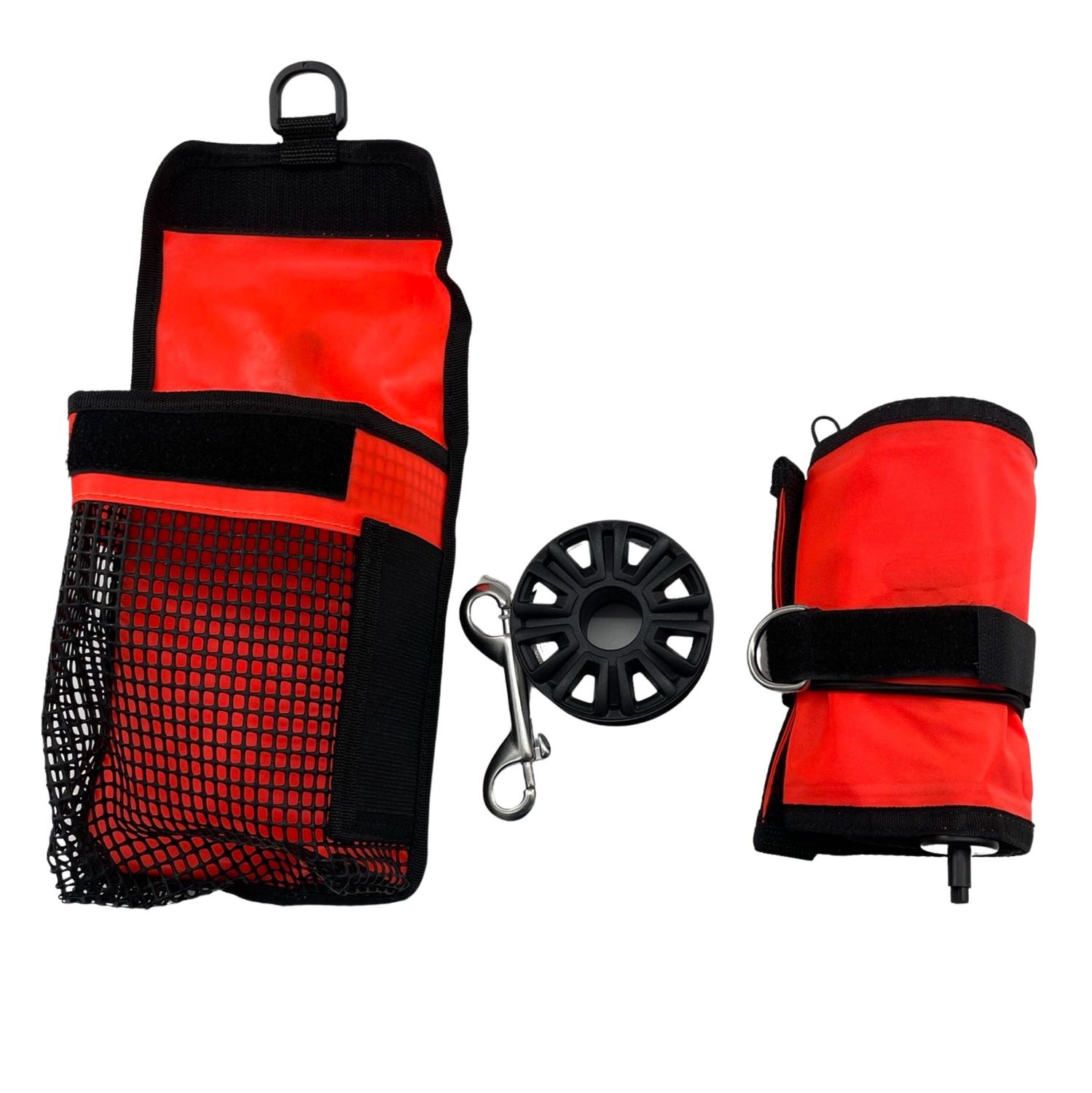 Q-dive SMB orange 180 lang , reel 30m(rvs de) in bag