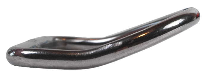 D-ring Bended-D RVS 6 x 5 cm