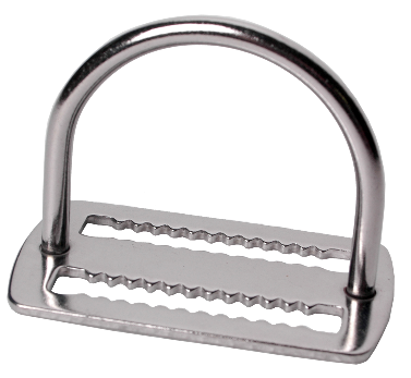 Extended D-ring RVS 44 mm