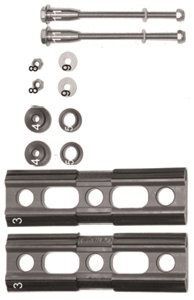 Metalsub twinningplates - Threaded ends - nuts set