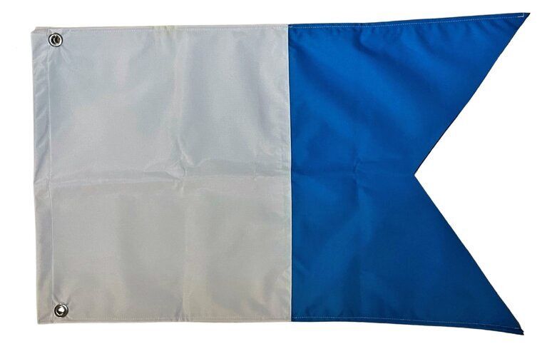 Duikvlag Alpha 80 x 50 cm