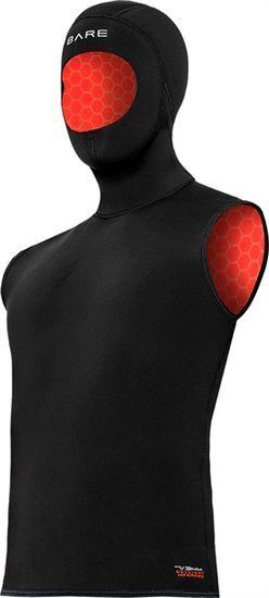 Bare onderpak 5/3mm Ultrawarmth Hooded Vest Black Man *