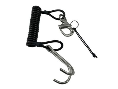 Rifhaak Dubbele Haak Spiraal met Stalen kabel + Quick Connector