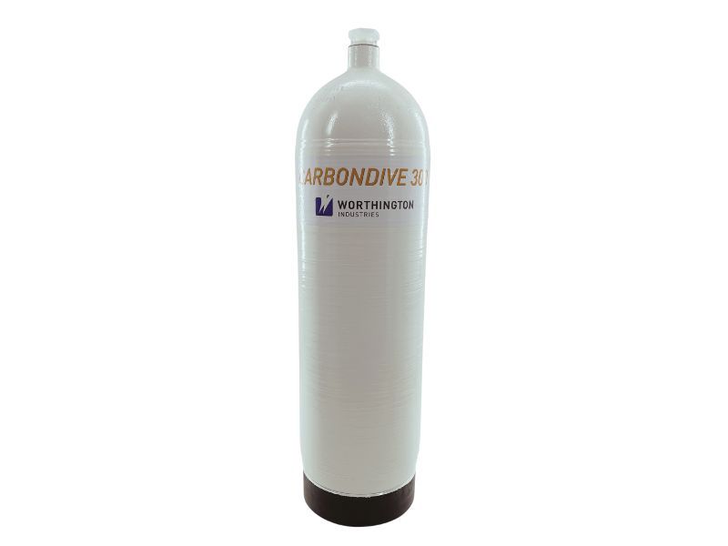 Carbon duikfles 12 L 300 Bar