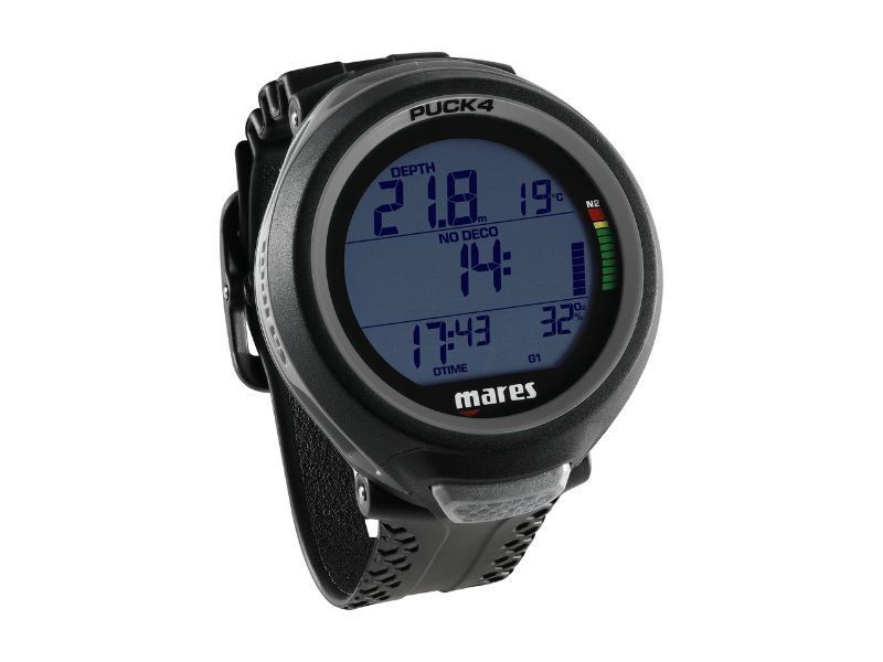 Mares Dive Computer Puck 4, Kleur: Zwart