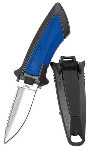 Tusa Mini-Knife (Drop Point Blade), Kleur: Blauw