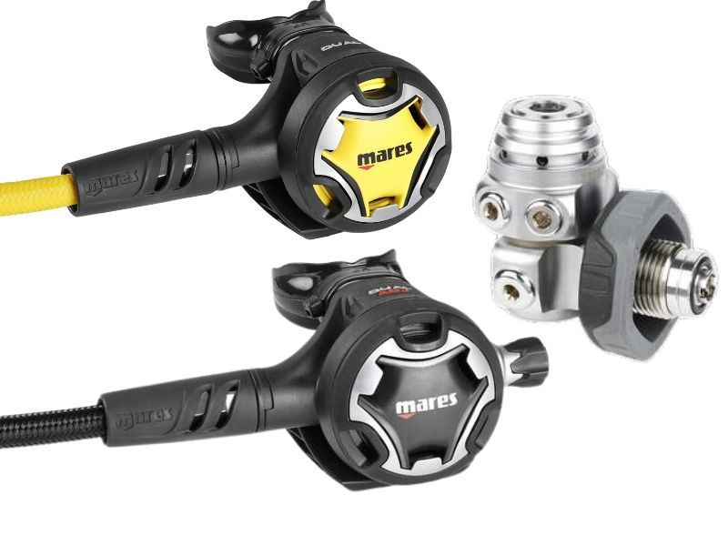 Mares Regulator Dual ADJ 62X, Aansluiting DIN of INT: Limited edition DIN (Gratis Octopus)