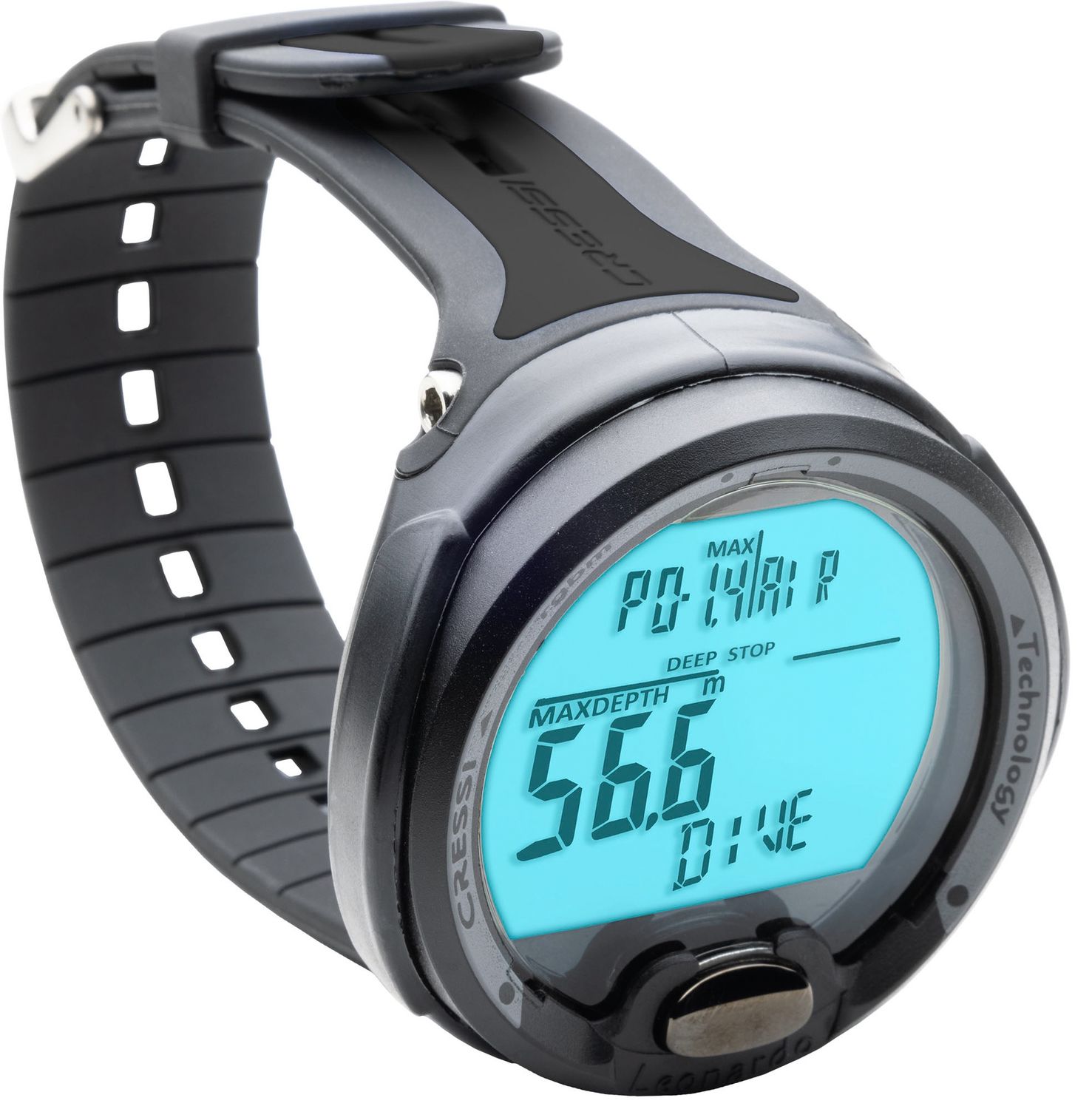 Cressi Leonardo diving computer, Kleur: Zwart