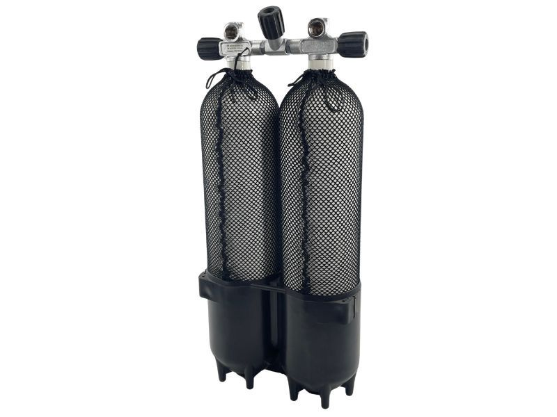 Stalen dubbelset 7 liter 232 bar *