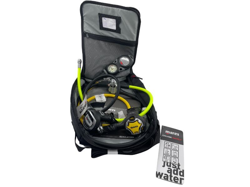 Mares 62X DIN / Ultra Adj/ Dual + computer &amp; Manometer, Laatste stuk: Met Computer en manometer