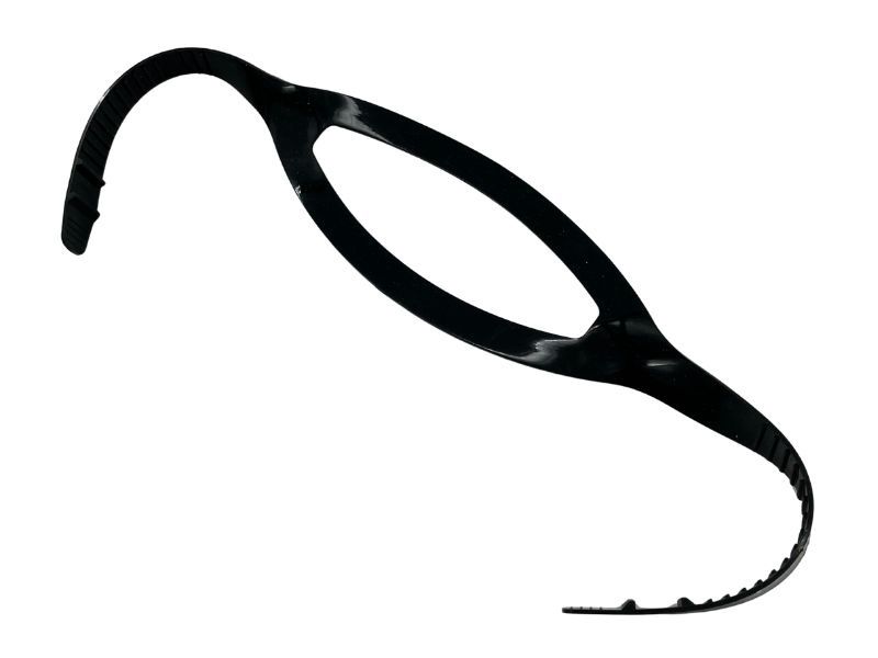 Mask strap silicone black visualize