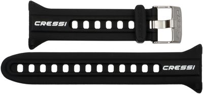 Cressi computer watches watchband Silicone Black-White