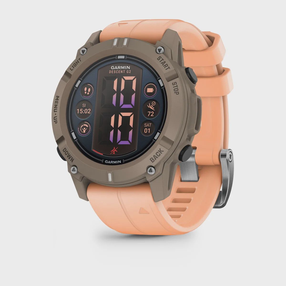 Garmin Descent G2 Paloma met shell pink band