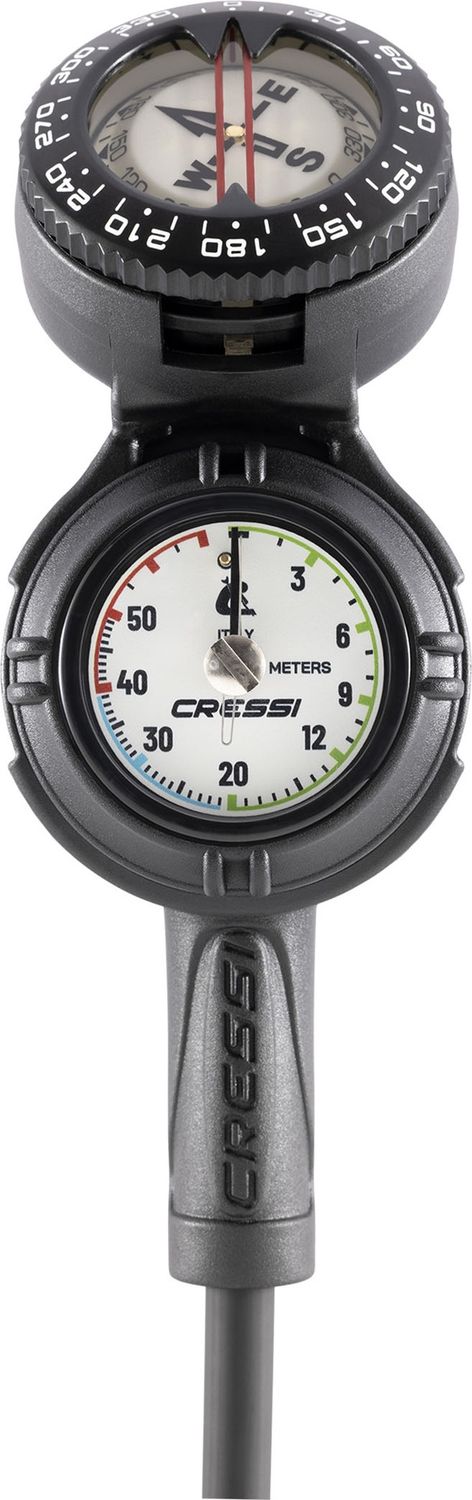 Cressi console cpd3 pres.+depth gauge vale 300 c white+comp. bar