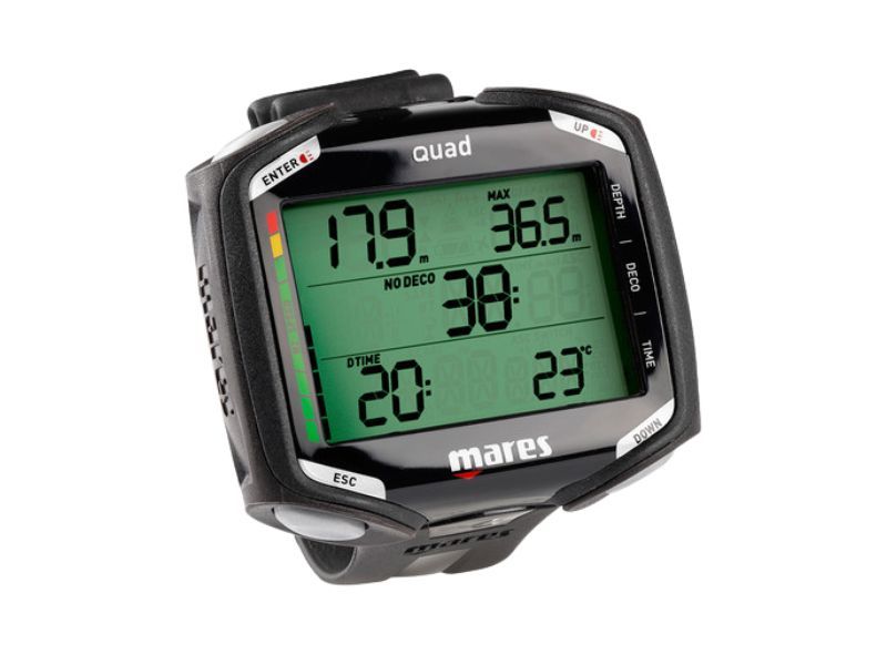 Mares Quad Duikcomputer, Kleur: Black Black