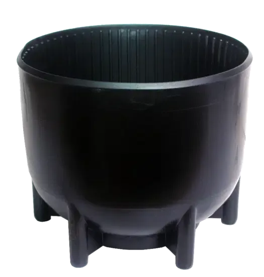 Flesvoet 12 of 15 liter diameter 204 mm